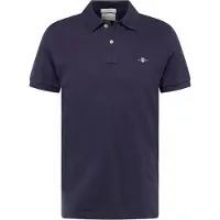 Gant para homem. 2220 Polo Piqué Slim Fit Shield marinho (L), Casual, Algodão, Manga curta