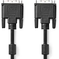 Nedis Cabo Dvi Dvi-d 24+1 Pinos Macho Para Macho 2560x1600 Niquelado Reto Pvc 3 M