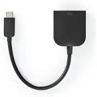 Nedis Ccgp64852bk02 Adaptador Usb-c Para Vga F Usb 3.2 Gen 1 1920x1200 5gbps Niquelado 0.2 M