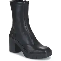 Art para mulher. 119731101003_001 Botins em pele preta -Altura do salto: 9cm (41), Couro, Preto, 8 a 10cm, Zíper, Casual