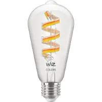 WiZ Connected Lâmpada de incandescência ST64 LED WiFi E27 6.3W RGBW