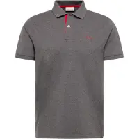 Gant para homem. 2062026 Pólo em piqué cinzento contrastante (S), Casual, Cinza, Algodão, Manga curta