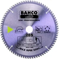 Bahco Lâmina De Serra Circular Com Ponta De Carboneto Cimentado Trapezoidal Serrilhada De 48 Dentes 216 Mm