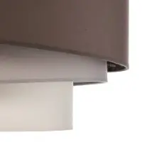 Duolla Candeeiro de teto Trio Max, cappuccino/ecru/cinzento, Ø 60 cm