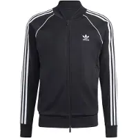 Adidas Casaco em moletão 'Adicolor Classics Sst' preto / branco