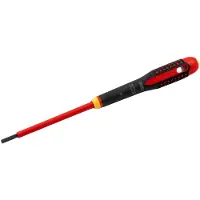 Bahco Chave De Fenda Insulated Be-8050s: Ergo Slotted Screwdriver With Tri-component 1 Mmx5.5 Mmx125 Mm