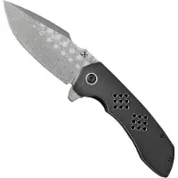 Kansept Knives Navalha Entity Framelock Damascus