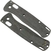Flytanium Crossfade Black Canvas Micarta Scales for Benchmade Bugout