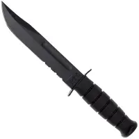 Ka-Bar Faca 1214, kydex, faca serrilhada
