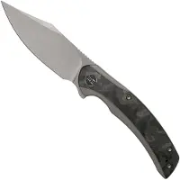 We Knife Navalha Snick, marble carbon fiber inlay