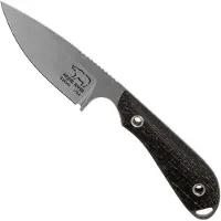 White River Knives M1 Black Burlap Micarta faca fixa, bainha de Kydex
