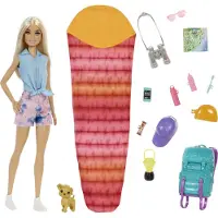 Barbie Boneca It Takes Two Malibu Camping E Acessórios