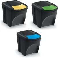 Prosperplast Caixas De Reciclagem Empilháveis Sortibox 75l