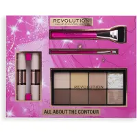 Makeup Revolution Revolução da maquiagem Conjunto de presente All About The Contour - conjunto de presente 16g