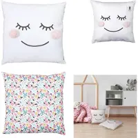 Home Deco Factory Almofadas KIDOU - Branco - 40x40 cm