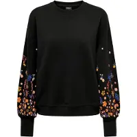 ONLY Sweatshirt 'ONLBrooke' azul / laranja / preto / branco