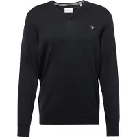 Gant para homem. 8030562 Camisola clássica de algodão preto com decote em V (M), Casual