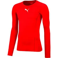 Puma Camisa funcionais vermelho vivo / branco