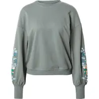 ONLY Sweatshirt 'ONLBrooke' azul fumado / verde relva / verde pastel / branco