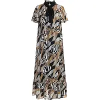 Faina Vestidos camiseiros areia / preto / branco