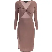 Faina Vestido de cocktail rosa escurecido
