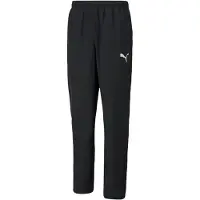 Puma Calças de desporto 'Team Rise' preto / branco