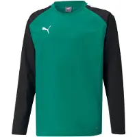 Puma Camisa funcionais 'TeamLiga' esmeralda / preto / branco