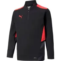 Puma Sweatshirt de desporto vermelho / preto
