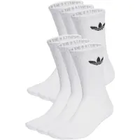 Adidas Meias de Cano Médio Acolchoadas Trefoil – 6 pares
