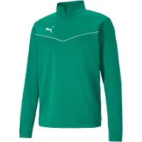 Puma Sweatshirt de desporto 'Team Rise' verde relva / branco