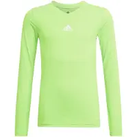 Adidas Camisa funcionais 'Team Base' cinzento / verde néon