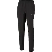 Puma Calças de desporto 'TeamLiga' preto / prata