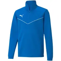 Puma Sweatshirt de desporto 'TeamRise' azul / branco