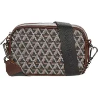 LANCASTER PARIS Mala de ombro 'Ikon IT' castanho