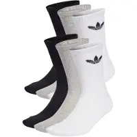 Adidas Originals Meias 'Trefoil Cushion' cinzento / acinzentado / preto / branco