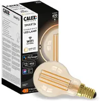 Calex Smart E14 P45 4,5W 1800-3000K regulador de intensidade ouro 2pcs
