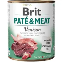 Brit Patê De Carne Para Cães Adultos Com Veado Comida Húmida 6x400g