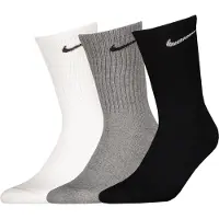 Nike Meias de desporto acinzentado / preto / branco