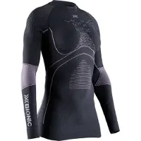 X-Bionic - Primeiras camadas mulher - Energy Accumulator 4.0 Shirt LG SL W Charcoal/Magnolia para Mulher - Tamanho S - Cinzento