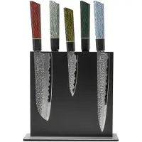 Eden Küchenmesser Eden Elements 2001-S03, 6 peças, conjunto de facas incluindo bloco de facas magnético