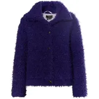 Faina Casaco de inverno roxo escuro