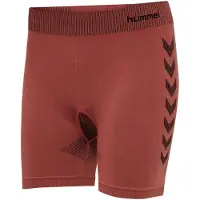 Hummel Calças funcionais 'First' vermelho ferrugem / preto