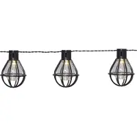 Star Trading Cage LED fairy lights, preto/transparente