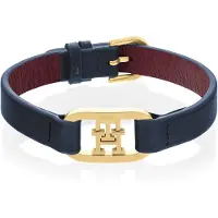 Tommy Hilfiger Bracciale Pelle Blu Scuro 2780827 — Bracciale