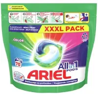 Ariel Detergente em cápsulas All-in-One Profissional Color | 70 lavagens