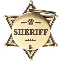 My Family Etiqueta De Identificação Para Animais De Estimação Bronx Sheriff Star