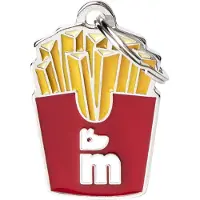 My Family Etiqueta De Identificação De Animal De Estimação Com Batatas Fritas