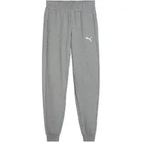 Puma Calças de desporto acinzentado / branco
