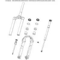 RockShox Corrida Do Carregador De Compressão Da Suspensão Sid Crown