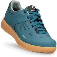 SCOTT - Sapatos BTT - Shoe W'S Mtb Shr-Alp Flat Lace Petrol Blue/Mint Green para Mulher - Tamanho 41 - Azul